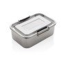 RCS gerecycled roestvrijstalen lekvrije lunchbox, zilver-339055