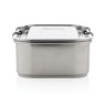RCS gerecycled roestvrijstalen lekvrije lunchbox, zilver-313586