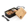 RCS RPP lunchbox met bamboe deksel, zwart-313590