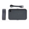 PP lunchbox met spork, antraciet-313641