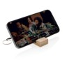 Standkey bamboe sleutelhanger telefoonstandaard, bruin-313821