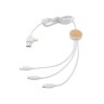 RCS gerecycled plastic Ontario 6-in-1 kabel, wit-339477