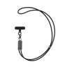 Terra RCS gerecycled PET telefoon lanyard 60W oplaadkabel, grijs-314028