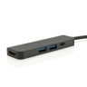 Terra RCS gerecycled aluminium hub met HDMI input, grijs-314349