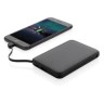 5.000 mAh zakformaat powerbank met geïntegreerde kabels, zwart-314506