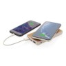 Kurk en tarwestro 8000 mAh 5W draadloze powerbank, khaki-314533