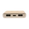 Kurk en tarwestro 8000 mAh 5W draadloze powerbank, khaki-314534