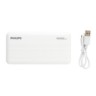 Philips 10.000 mAh platte powerbank, wit-314575