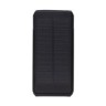 Skywave RCS gerecyclede kunststof zonne-powerbank 10000 mAh, zwart-314605
