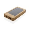 Sunwick 10.000 mAh bamboe solar powerbank, bruin-340108