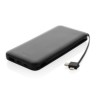 Lockhart RCS gerecycled plastic 10.000 powerbank, zwart-314699