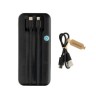 Turbopack RCS rplastic powerbank 10.000 ingebouwde kabels, zwart-314768