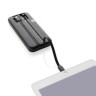 Turbopack RCS rplastic powerbank 10.000 ingebouwde kabels, zwart-314769