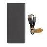 Terra RCS gerecyclede 20W aluminium powerbank 20.000 mAh, grijs-314832