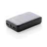 RCS standaard recycled plastic 10.000 mAh powerbank, zwart-314848