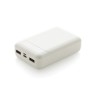 RCS standaard recycled plastic 10.000 mAh powerbank, zwart-314850