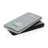 RCS standaard recycled plastic wireless powerbank, zwart-314859
