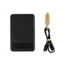 Zen RCS rplastic 5000 mah 5W magnetische bamboe powerbank, zwart-315045