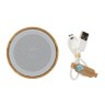 RCS gereycled plastic en bamboe 3W draadloze luidspreker, zwart-315419