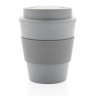 Herbruikbare koffiebeker met schroefdop 350ml, zwart-316484