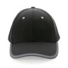 Impact AWARE™ 5 panel recycled katoenen truckercap, zwart-267309