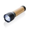 Lucid 3W RCS gerecycled plastic & bamboo zaklamp, zwart-320209