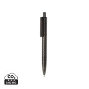 X3 GRS gerecycled PC plastic pen frosted, zwart