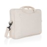 Laluka AWARE™ gerecyclede katoenen 15,4 inch laptoptas, gebroken wit-321979