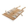 Britton kurk opvouwbare backgammon en damspel set, bruin-325364