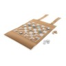 Britton kurk opvouwbare backgammon en damspel set, bruin-325365