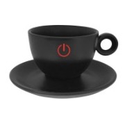 Rondo Cappuccino mat zwart 20 cl SET