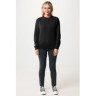 Iqoniq Kruger gerecycled katoen relaxed sweater, zwart-275018