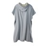 VINGA Tolo terry hamam poncho, grijs-328224