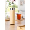 Bamboe en RVS, dubbelwandige thermosfles Yara-332649
