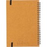 Gerecycled leren notitieboek A5 Egon-335583