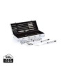 12-delige barbecue set in aluminium koffer, zilverkleurig-341407