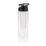 Afsluitbare waterfles met infuser, transparant-318017